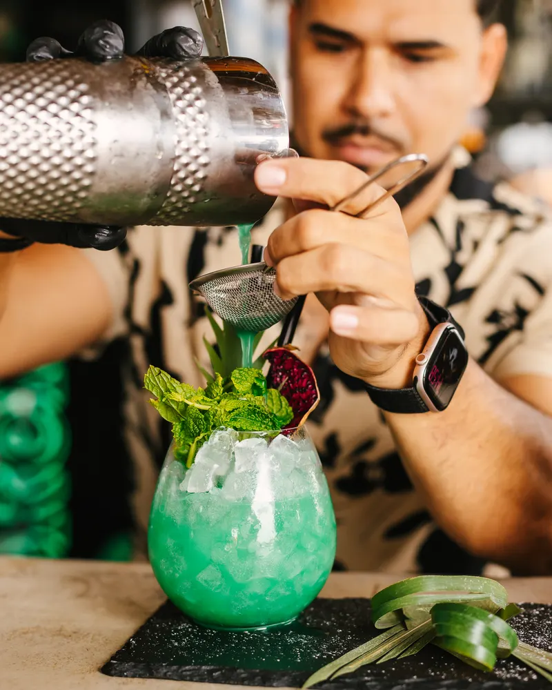 Cocktail menu at our Marbella beach club