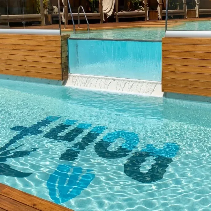 The pool opens
