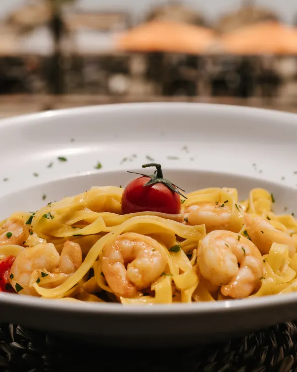Tagliatelle de marisco en Marbella